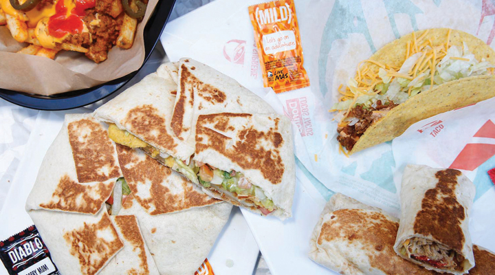 Photo of a Taco Bell meal
