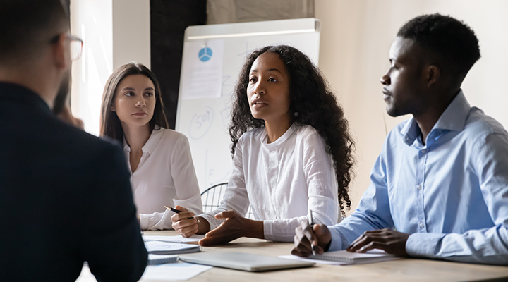 photo of engaging associates