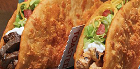 Close-up poto of Taco Bell tacos