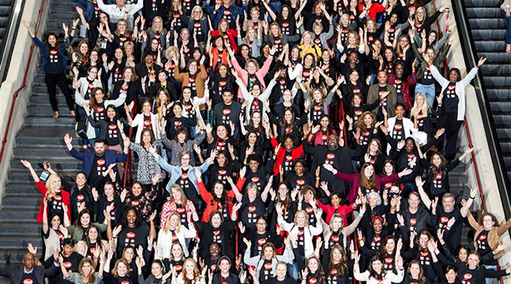 Photo of a large group of Yum! associates