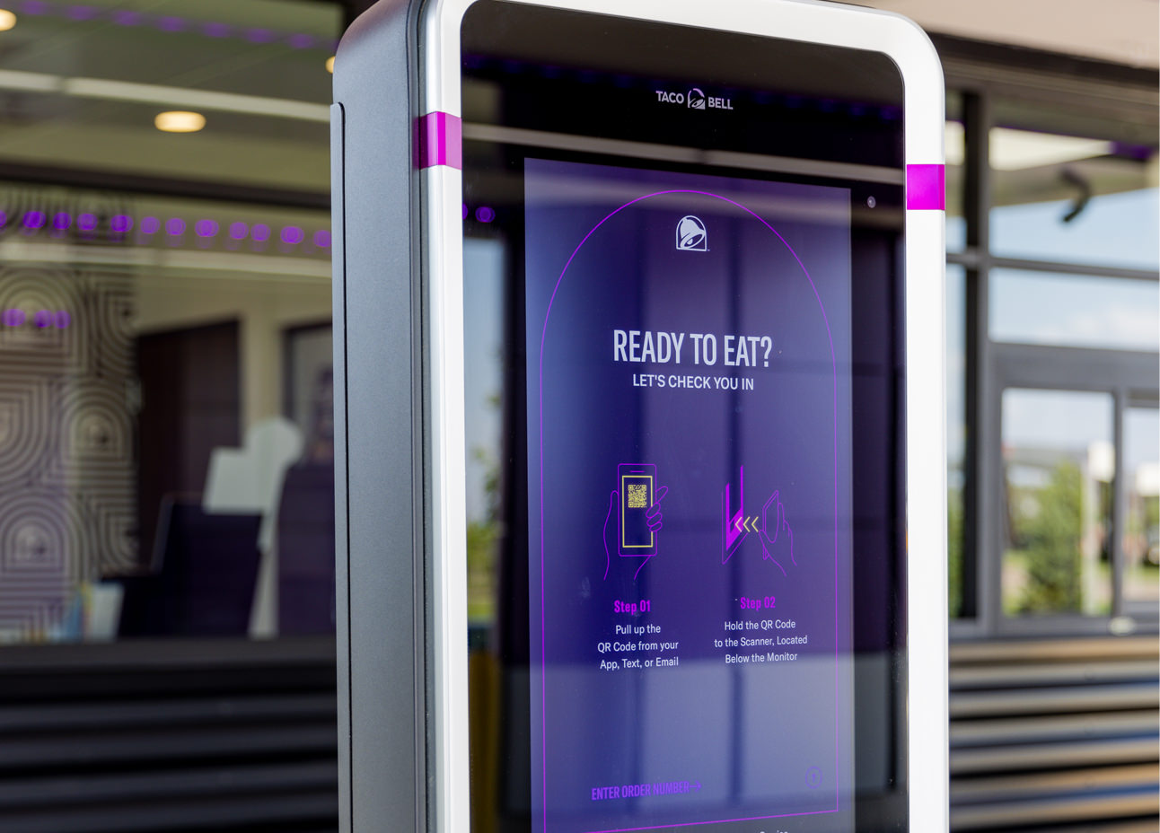 Photo of a Taco Bell ordering kiosk